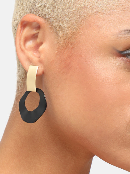 GOLD PLATED PARTY DESIGNER DROP EARRING FOR WOMEN