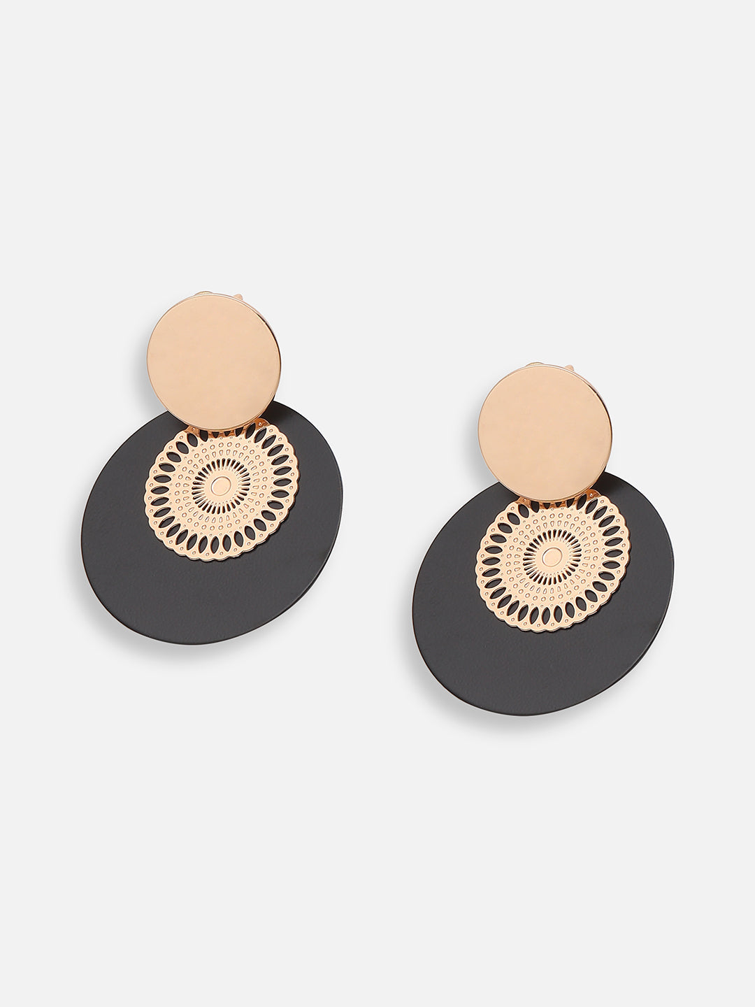 GOLD PLATED PARTY DESIGNER STONE DROP EARRING FOR WOMEN