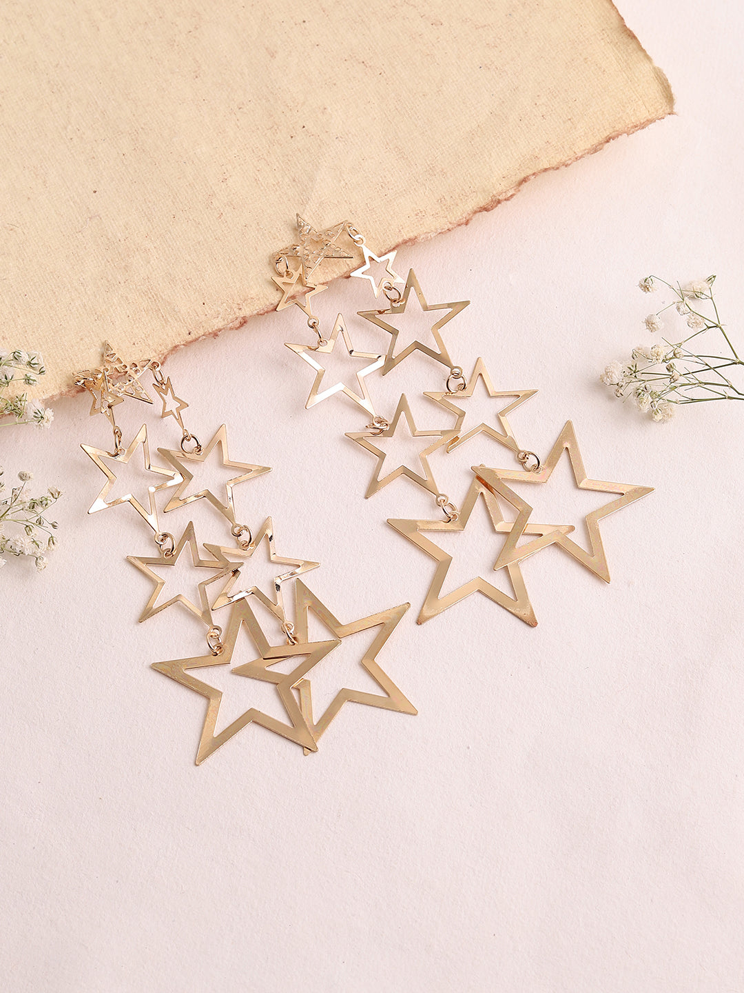 GOLD PLATED PARTY DESIGNER DROP EARRING FOR WOMEN