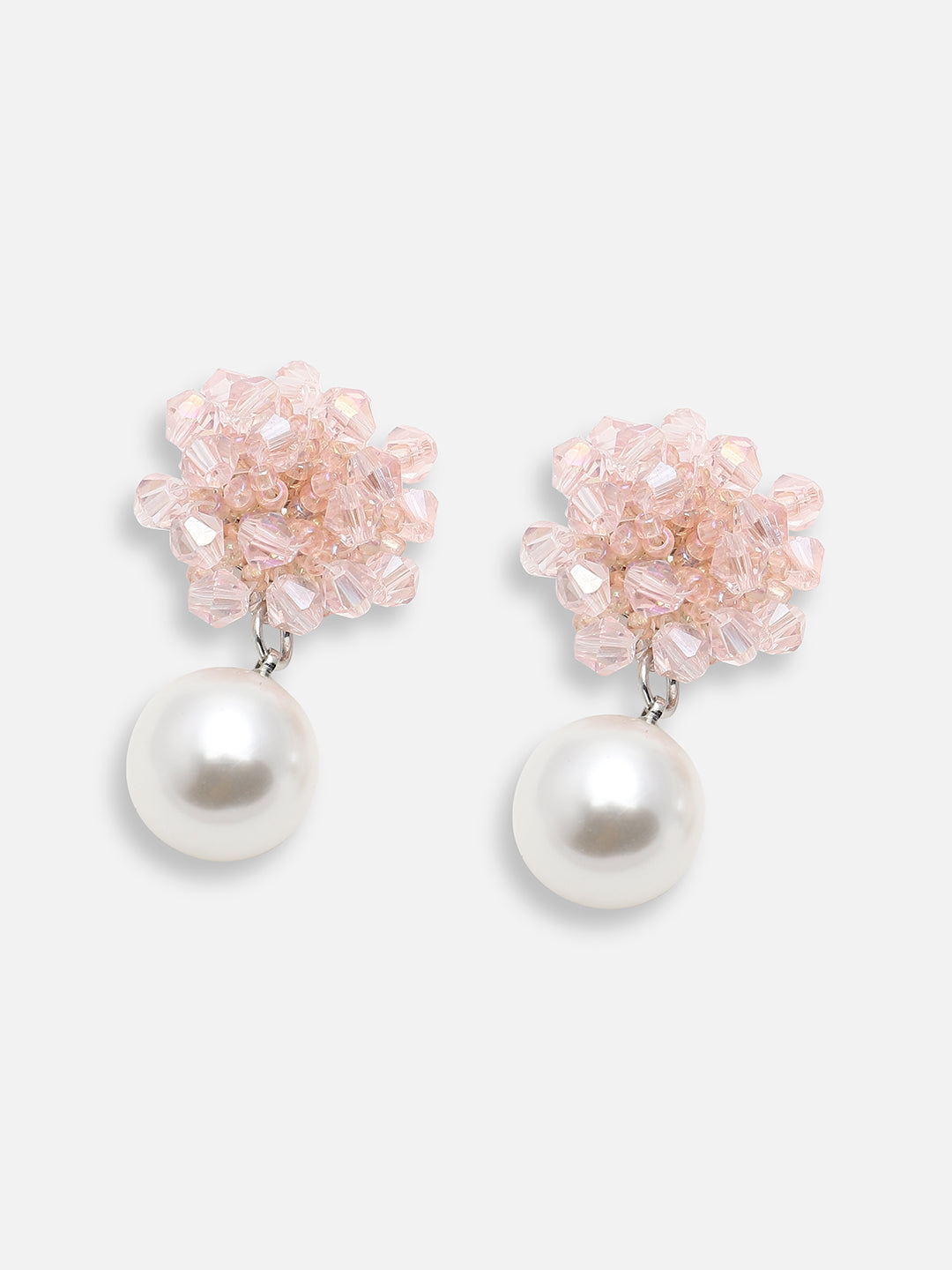 GOLD PLATED PARTY DESIGNER STONE DROP EARRING FOR WOMEN