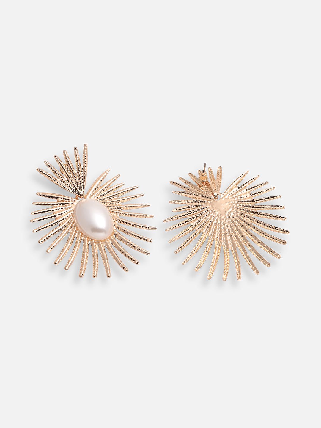GOLD PLATED PARTY DESIGNER STONE DROP EARRING FOR WOMEN