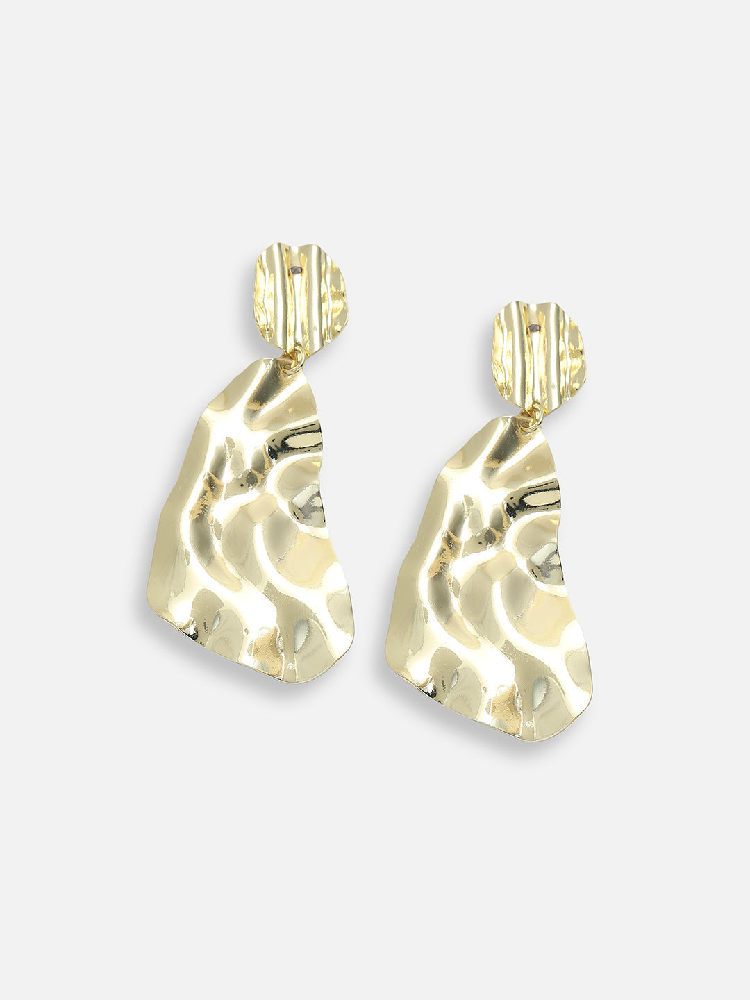 Gold Plated Party Designer Stone Drop Earring For Women