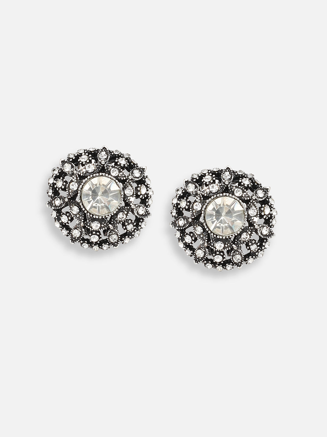GOLD PLATED PARTY DESIGNER STONE DROP EARRING FOR WOMEN