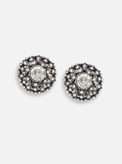 GOLD PLATED PARTY DESIGNER STONE DROP EARRING FOR WOMEN