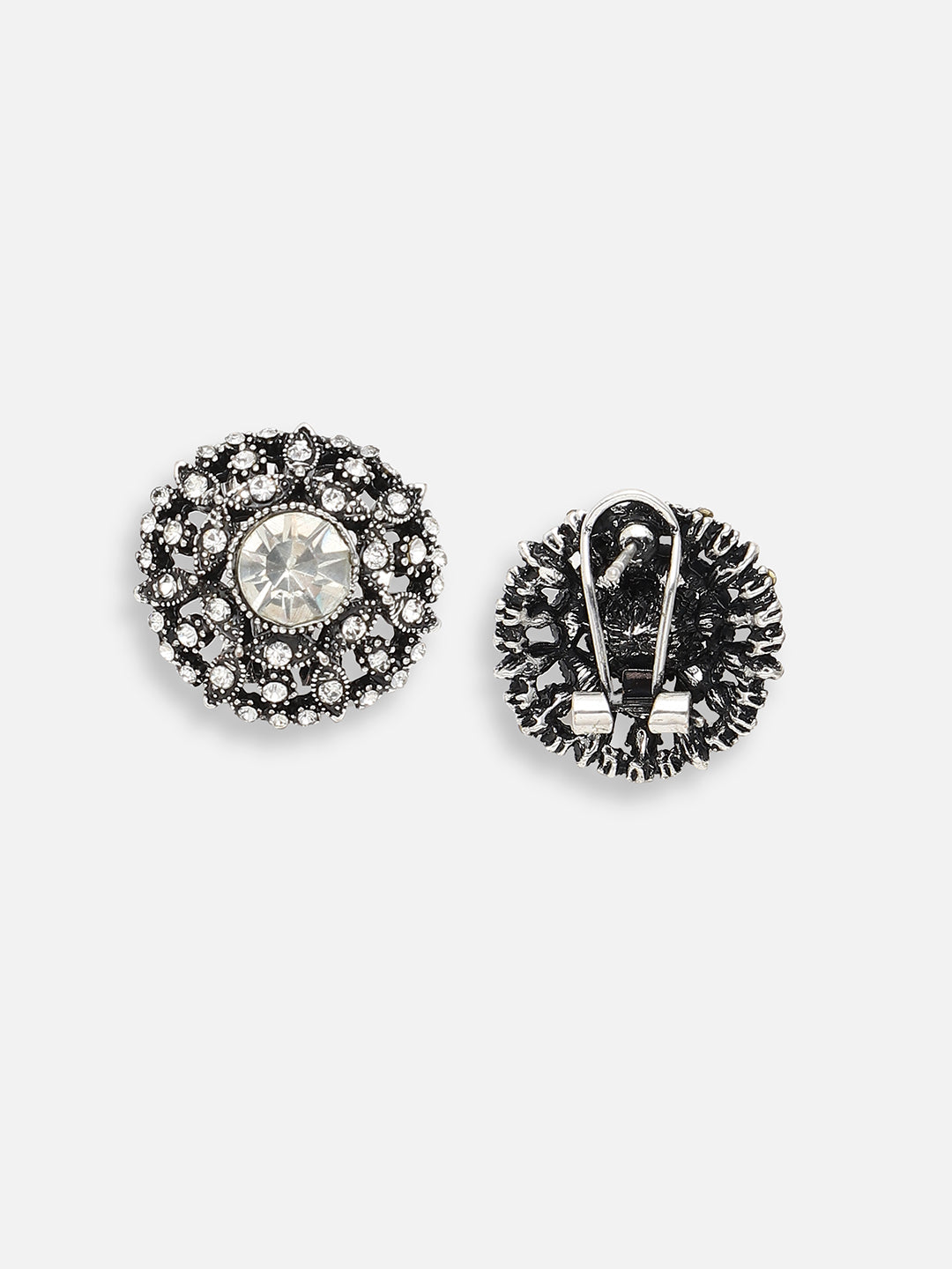 GOLD PLATED PARTY DESIGNER STONE DROP EARRING FOR WOMEN