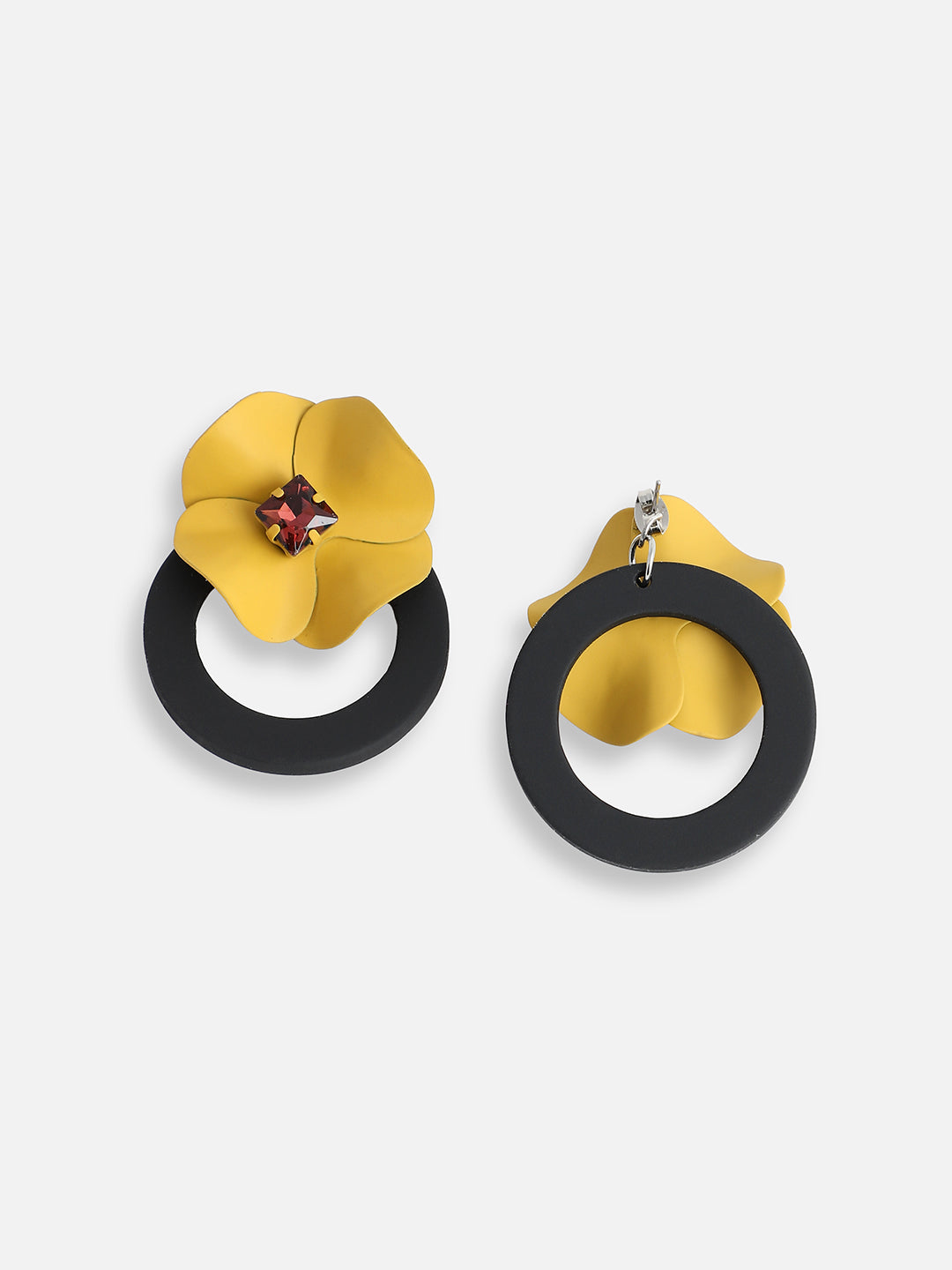 GOLD PLATED PARTY DESIGNER STONE DROP EARRING FOR WOMEN
