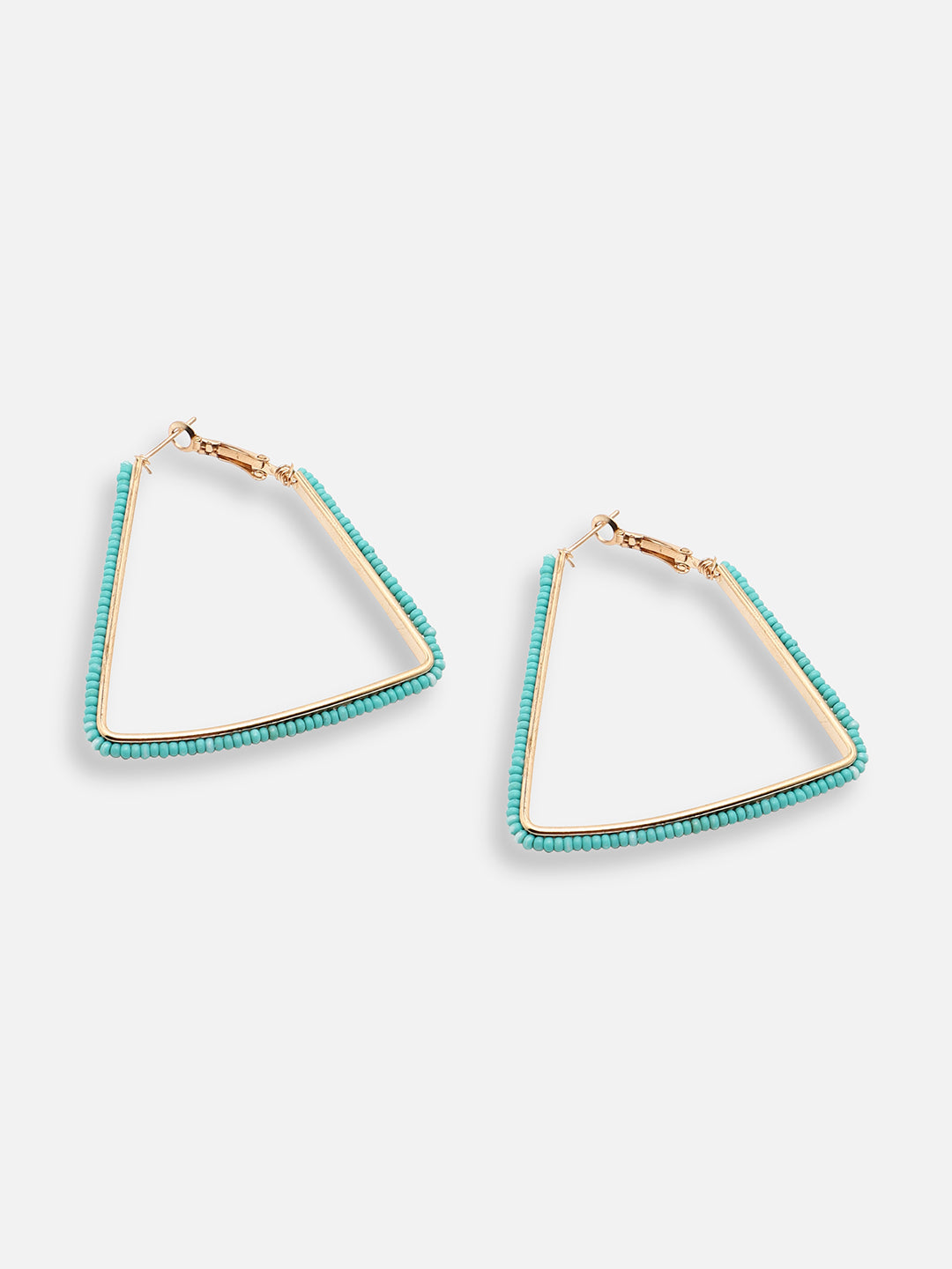 GOLD PLATED PARTY DESIGNER HOOP EARRING FOR WOMEN
