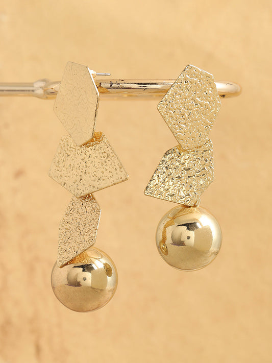 Gold Plated Party Designer Drop Earring For Women