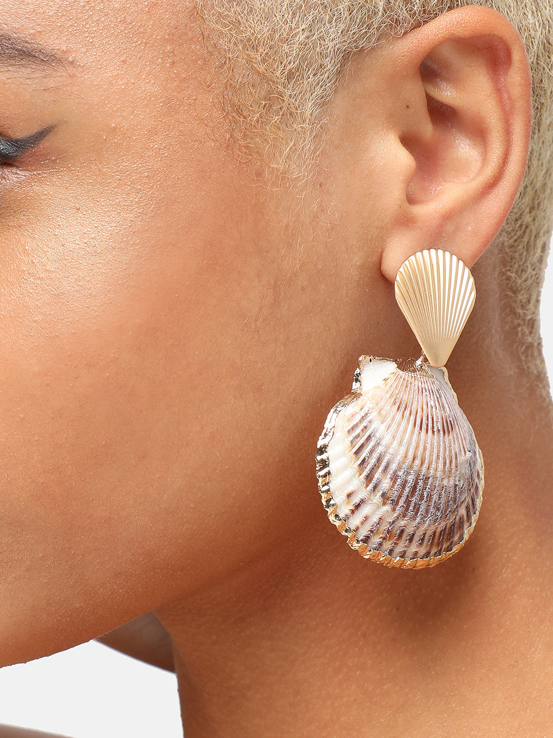 GOLD PLATED PARTY DESIGNER DROP EARRING FOR WOMEN