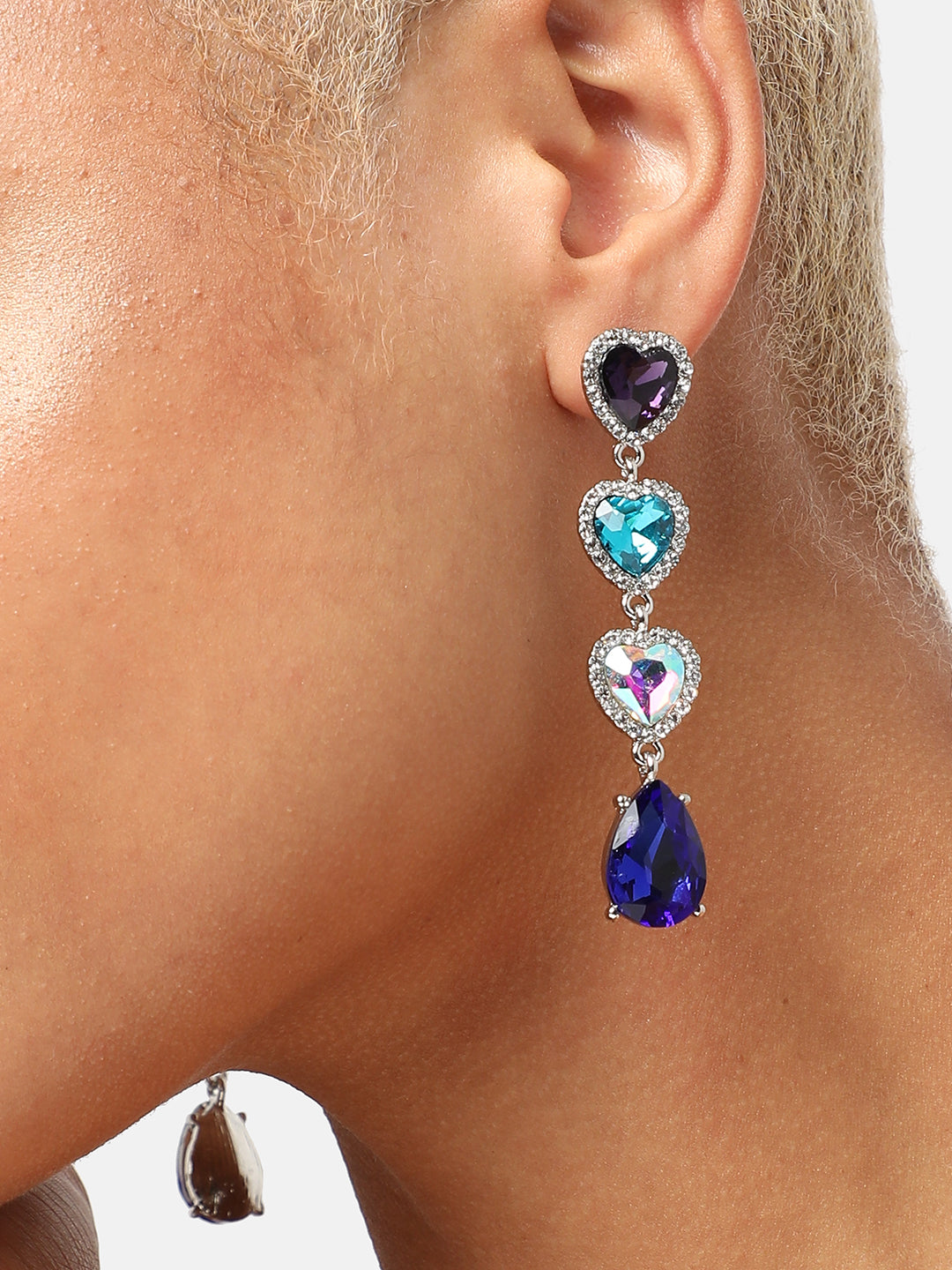 Lustrous Silver Drop Earrings