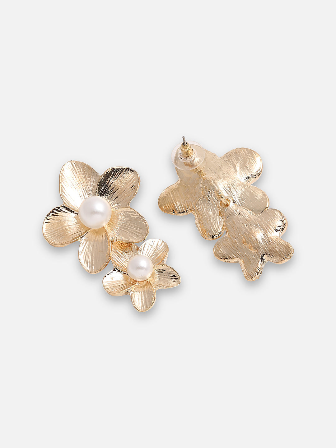 GOLD PLATED PARTY DESIGNER STONE DROP EARRING FOR WOMEN