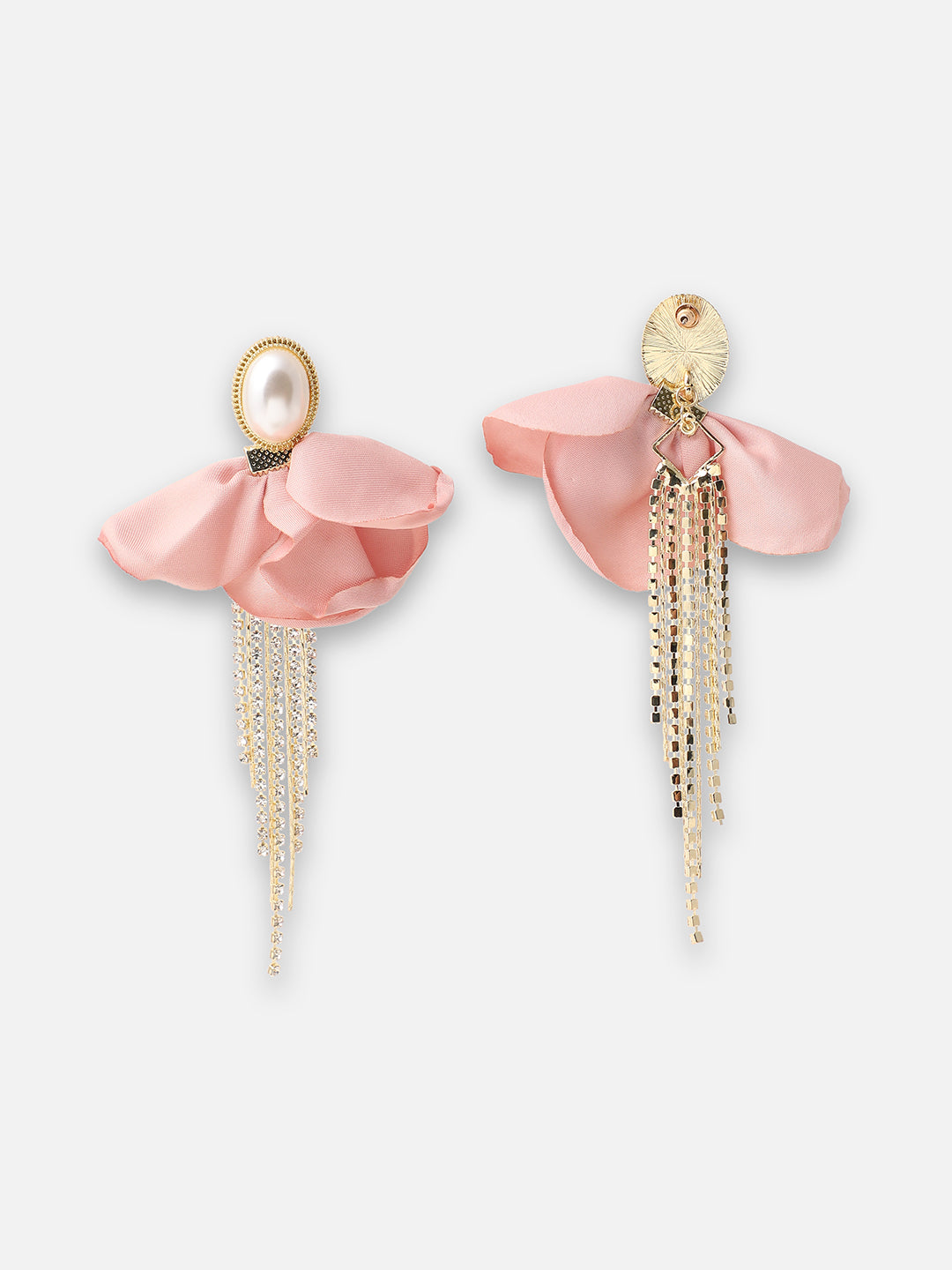 GOLD PLATED PARTY DESIGNER STONE DROP EARRING FOR WOMEN