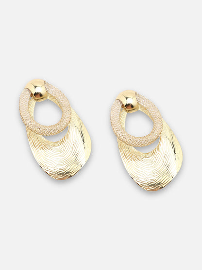 GOLD PLATED PARTY DESIGNER DROP EARRING FOR WOMEN