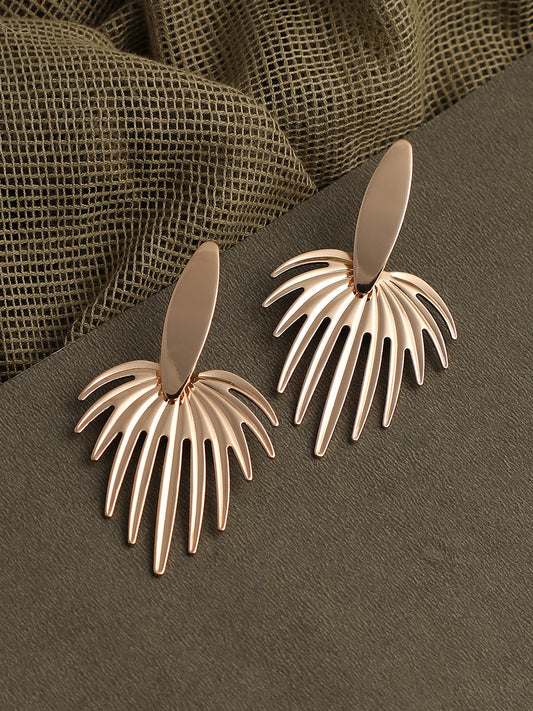 GOLD PLATED PARTY DESIGNER DROP EARRING FOR WOMEN