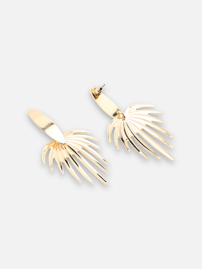 GOLD PLATED PARTY DESIGNER DROP EARRING FOR WOMEN
