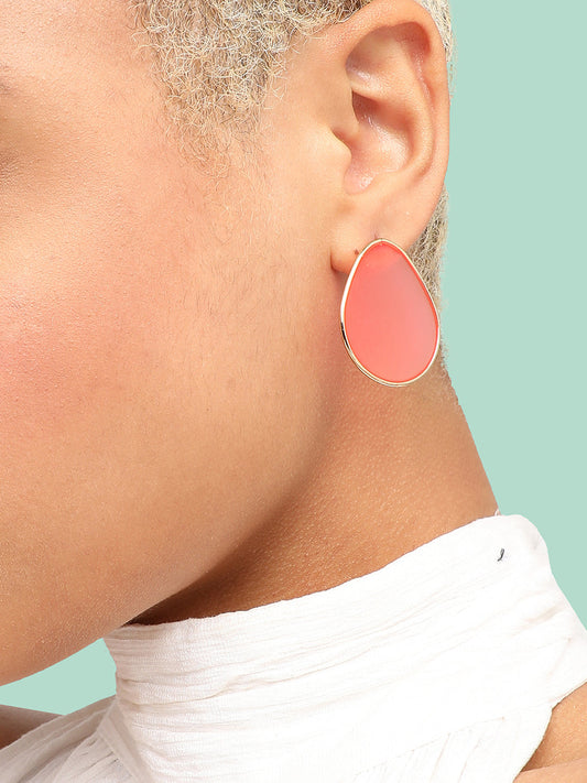 GOLD PLATED PARTY DESIGNER STUD FOR WOMEN
