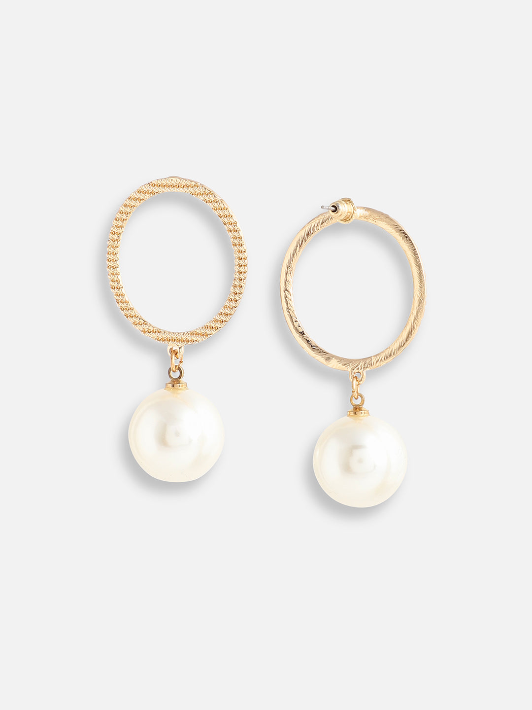 GOLD PLATED PARTY DESIGNER STONE DROP EARRING FOR WOMEN