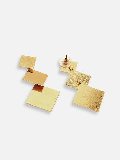 GOLD PLATED PARTY DESIGNER DROP EARRING FOR WOMEN