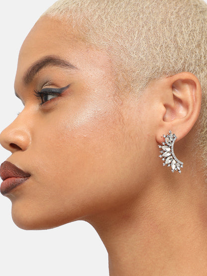 GOLD PLATED PARTY DESIGNER STONE EAR CUFF FOR WOMEN