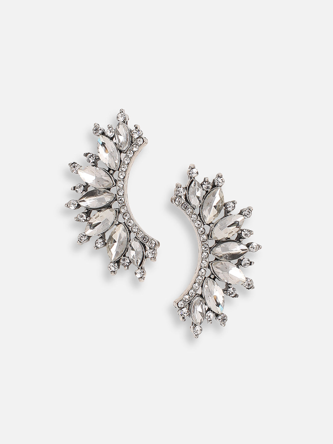 GOLD PLATED PARTY DESIGNER STONE EAR CUFF FOR WOMEN
