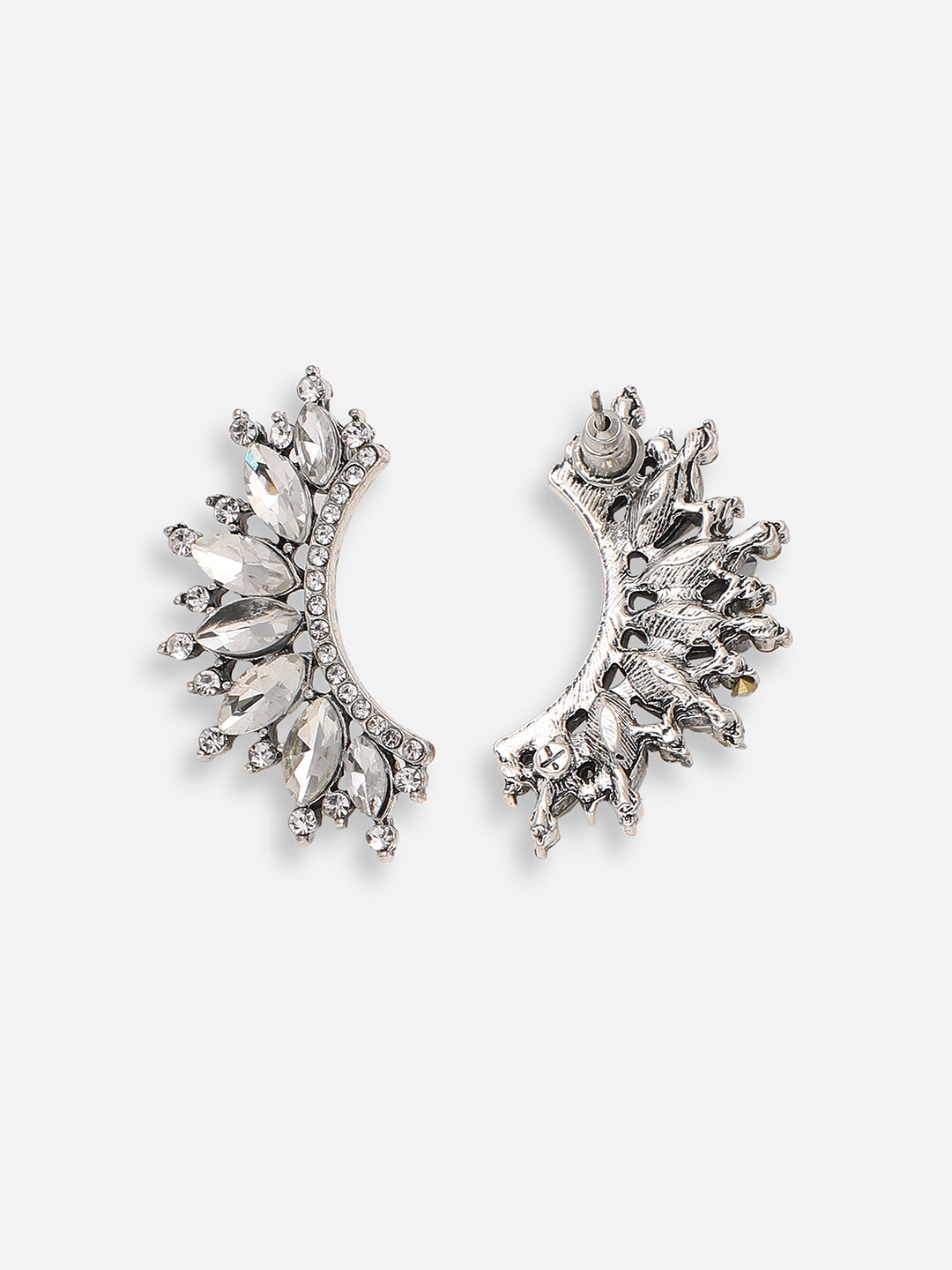 GOLD PLATED PARTY DESIGNER STONE EAR CUFF FOR WOMEN