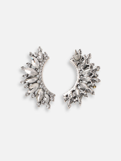 GOLD PLATED PARTY DESIGNER STONE EAR CUFF FOR WOMEN