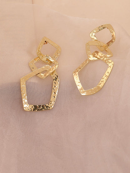 GOLD PLATED PARTY PEARLS DROP EARRING FOR WOMEN