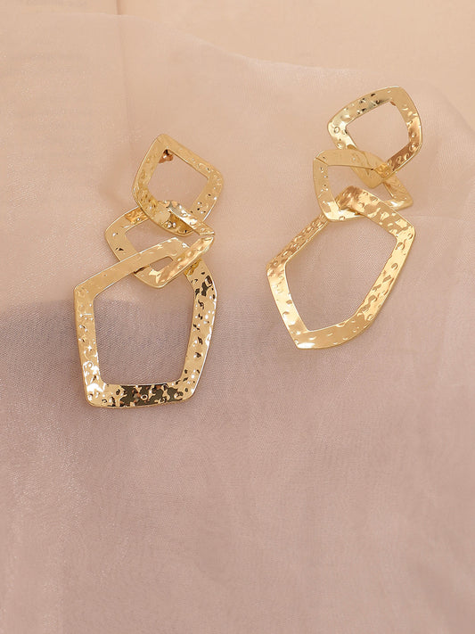 GOLD PLATED PARTY PEARLS DROP EARRING FOR WOMEN