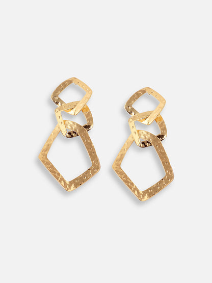 GOLD PLATED PARTY PEARLS DROP EARRING FOR WOMEN