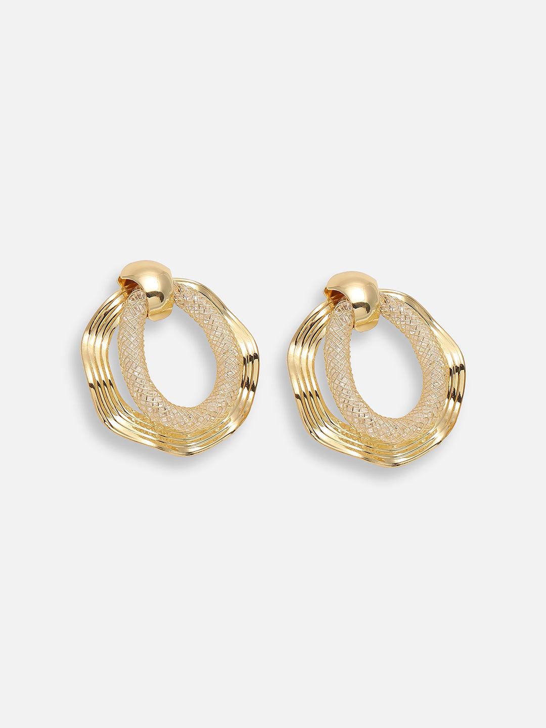 GOLD PLATED PARTY DESIGNER DROP EARRING FOR WOMEN