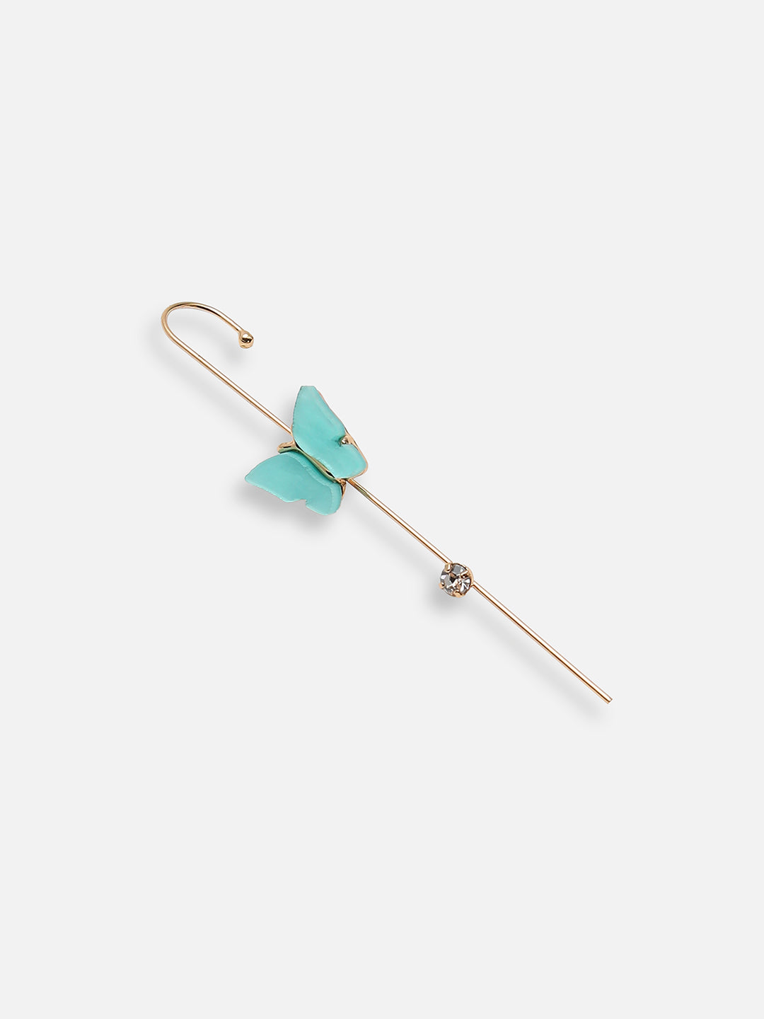 GOLD PLATED PARTY DESIGNER STONE EAR CUFF FOR WOMEN