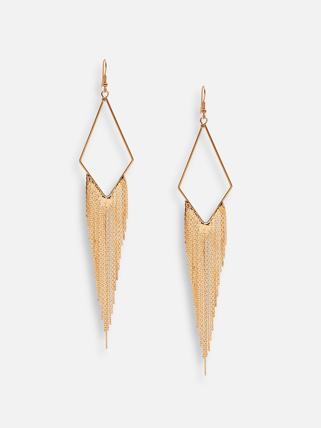 GOLD PLATED PARTY DESIGNER DROP EARRING FOR WOMEN