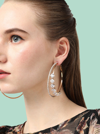 Tiered Treasures Hoop Earrings