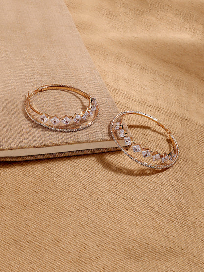 Tiered Treasures Hoop Earrings