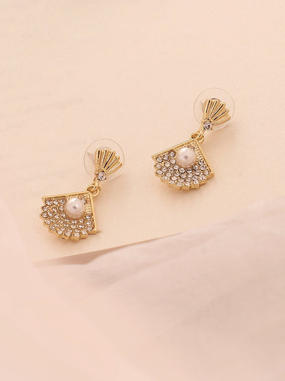 GOLD PLATED PARTY DESIGNER DROP EARRING FOR WOMEN