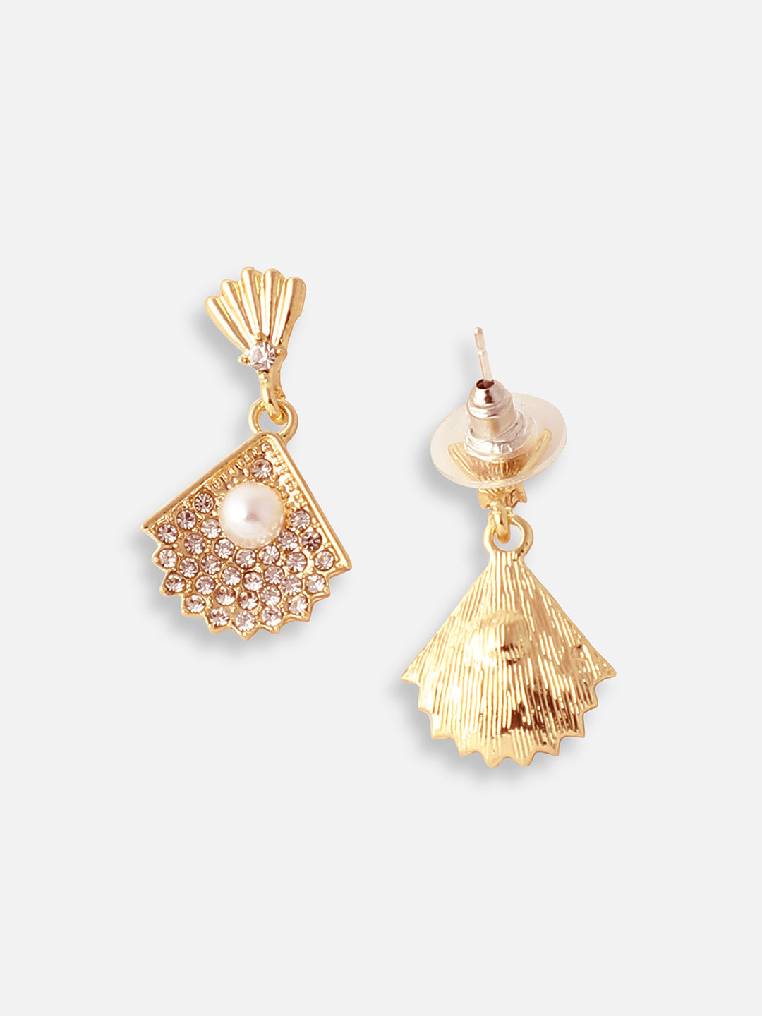 GOLD PLATED PARTY DESIGNER DROP EARRING FOR WOMEN