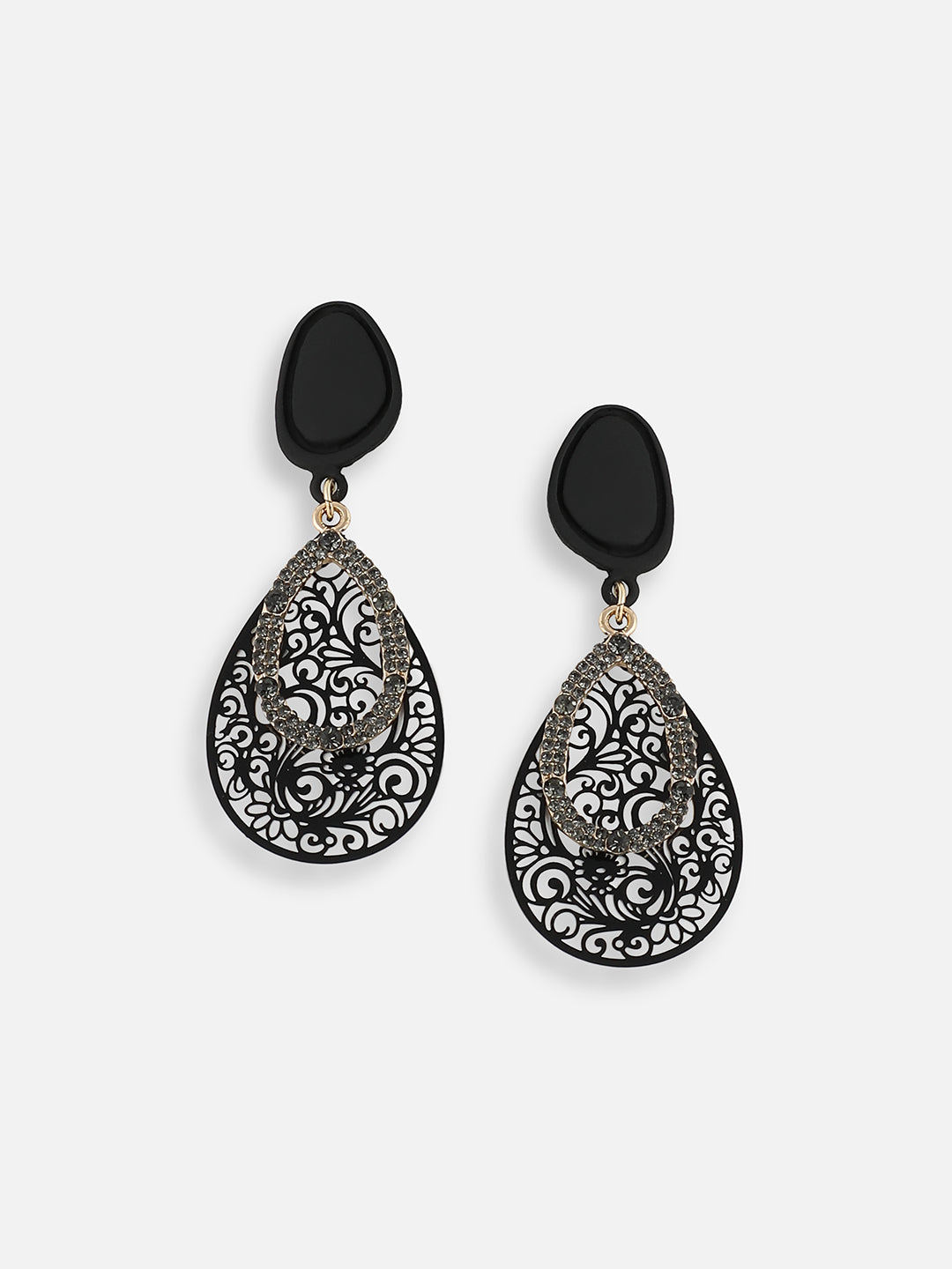 GOLD PLATED PARTY DESIGNER DROP EARRING FOR WOMEN