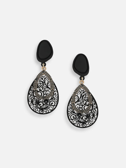 GOLD PLATED PARTY DESIGNER DROP EARRING FOR WOMEN
