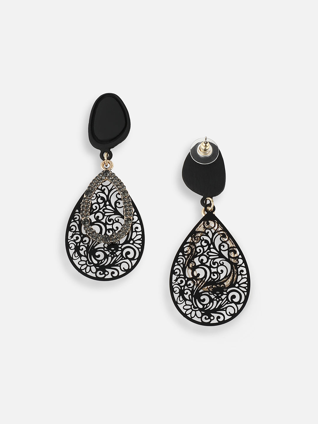 GOLD PLATED PARTY DESIGNER DROP EARRING FOR WOMEN