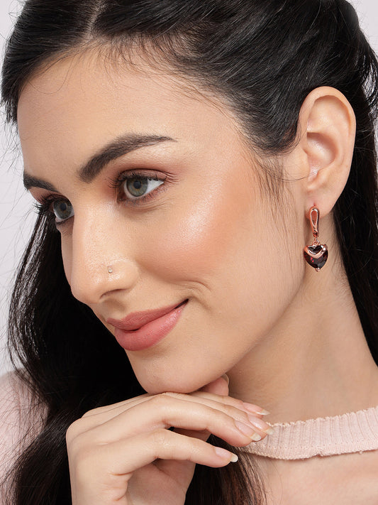 GOLD PLATED PARTY DESIGNER DROP EARRING FOR WOMEN