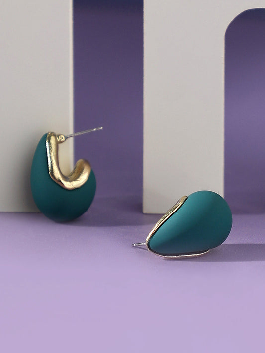 GOLD PLATED DESIGNER DROP EARRING