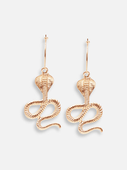 GOLD PLATED DESIGNER DROP EARRING