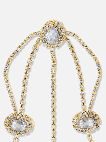 Silver Plated Designer Stone Party Maang Tikka