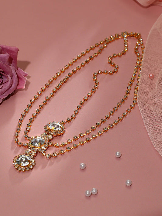 Gold Plated Designer Party Maang Tikka