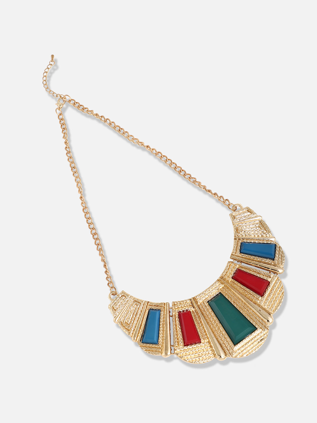 Gold Plated Designer Stone Party Necklace