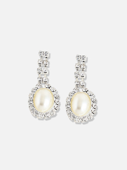 Silver Plated Designer Stone Party Necklace and Earring Set