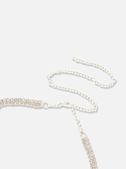 Silver Plated Designer Stone Party Necklace and Earring Set