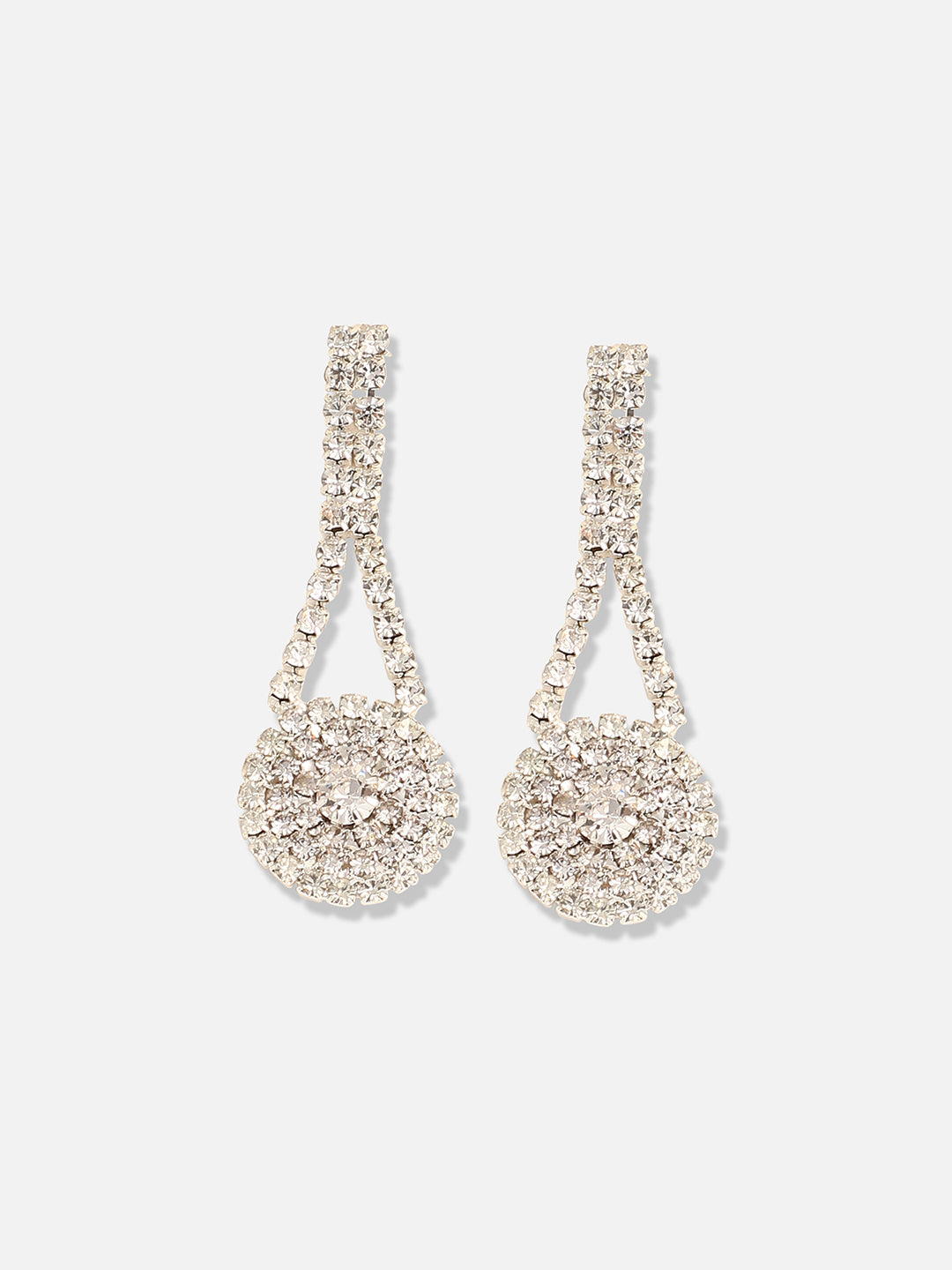Silver Plated Designer Stone Party Necklace and Earring Set