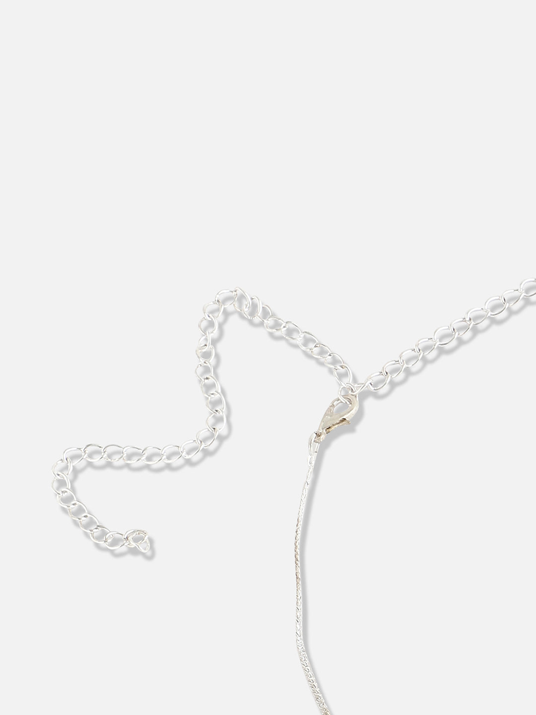 Silver Plated Designer Stone Party Necklace and Earring Set