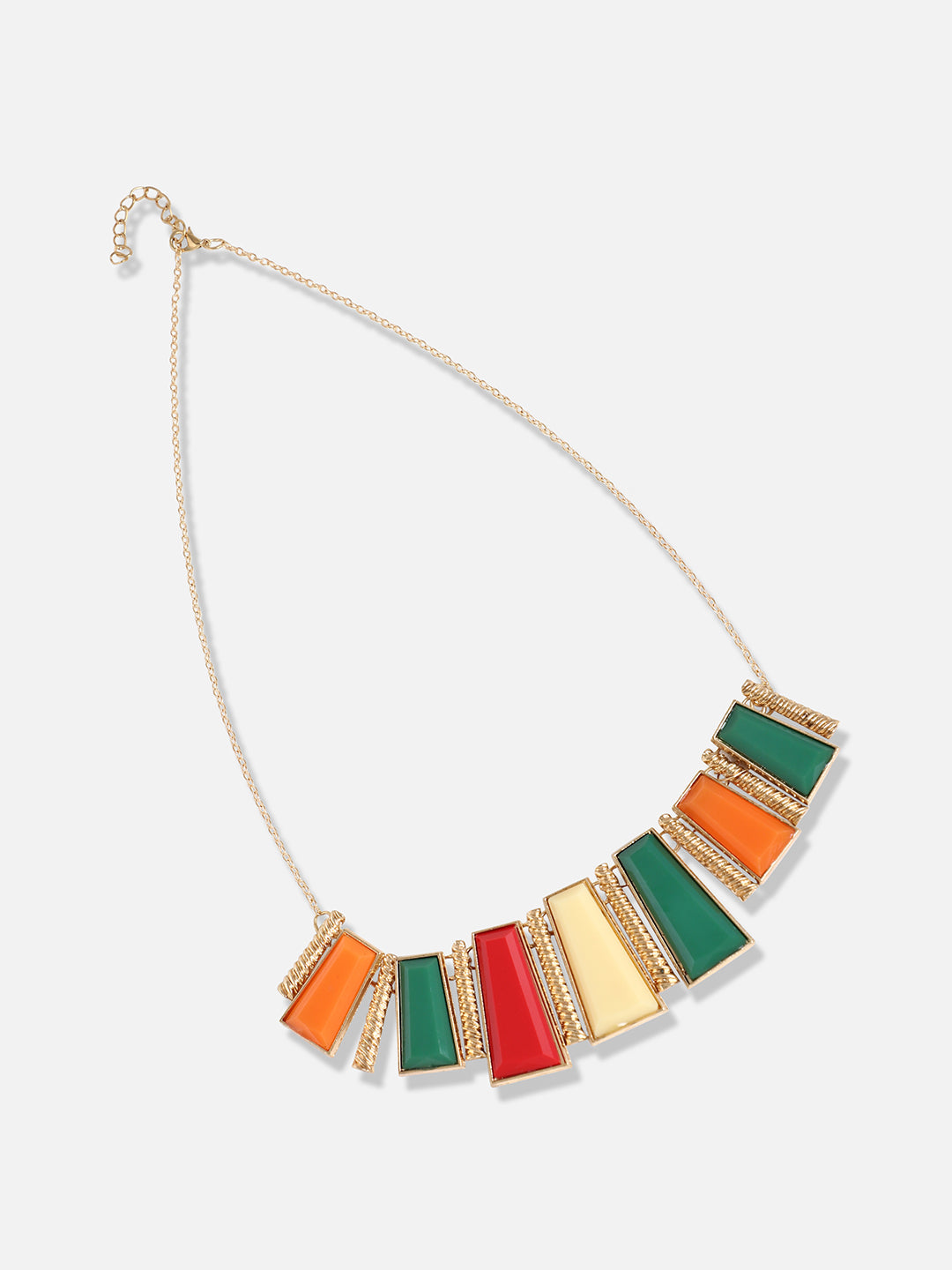 Silver Plated Designer Stone Casual Necklace